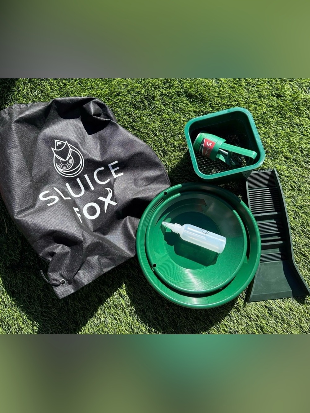 10pc Sluice Box bundle lot for outdoor gold panning kit lightweight portable